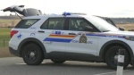 An RCMP vehicle can be seen in this photo from May 4, 2024. (Darren Wright/CTV News Edmonton)