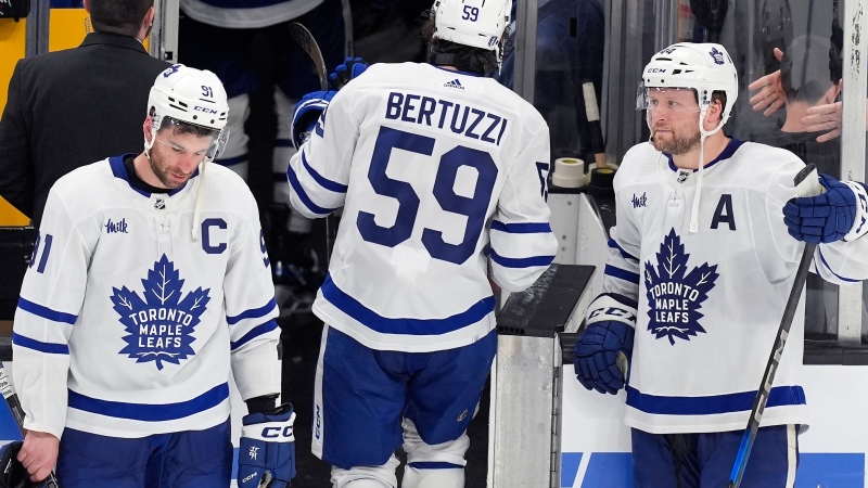 The Toronto Maple Leafs have been eliminated from Stanley Cup contention after a 2-1 loss in a game 7 against the Boston Bruins.