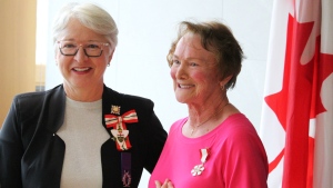 Mathilde Gravelle Bazinet was officially invested as a Member into the Order of Canada on May 3, 2024 by the Honourable Edith Dumont, Lieutenant Governor of Ontario. (Supplied/Nipissing Serenity Hospice)