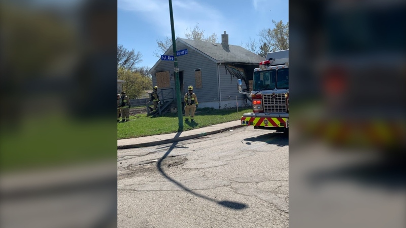 Fire crews responded to a house fire on the 700 block of Garnet Street on May 5, 2024. (Courtesy: Regina Fire)