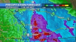 Rainfall warnings issued for southern Alberta