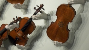 A private collection of dozens of violins, owned by Jewish violinists, many of whom survived the Holocaust in Nazi Germany, is now on display at the National Music Centre.