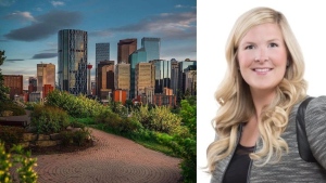 Alisha Reynolds (right) is the new CEO of Tourism Calgary. (Photos: Tourism Calgary/Facebook/Instagram/@ana_staise) 