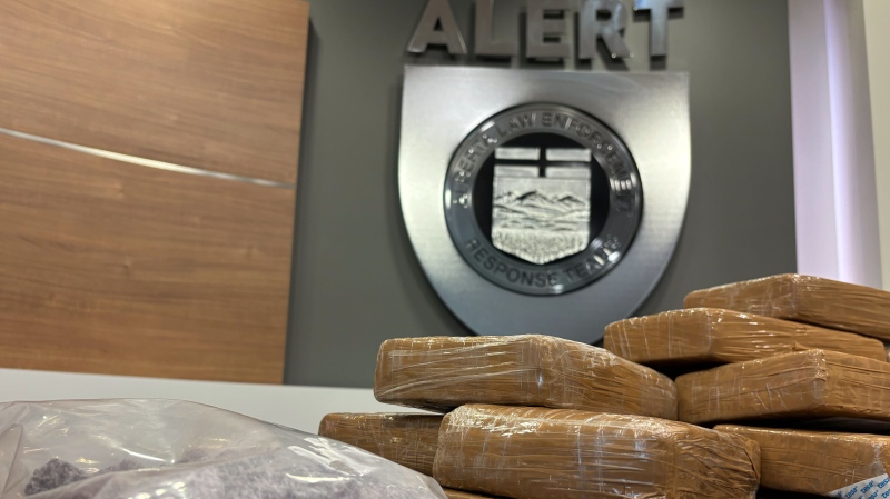 ALERT seized 27 kilograms of cocaine in Edmonton on April 30, 2024. (Marek Tkach/CTV News Edmonton)