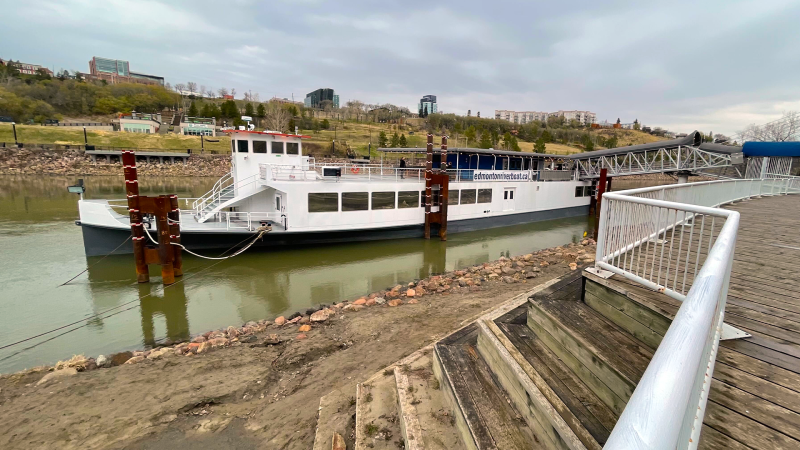 The Edmonton Queen Riverboat on Monday, May 6, 2024. (Amanda Anderson/CTV News Edmonton)