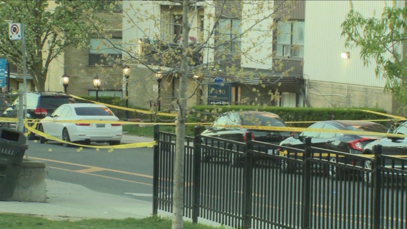Police are investigating a fatal shooting in Toronto's Oakwood Village neighbourhood on May 7, 2024. 