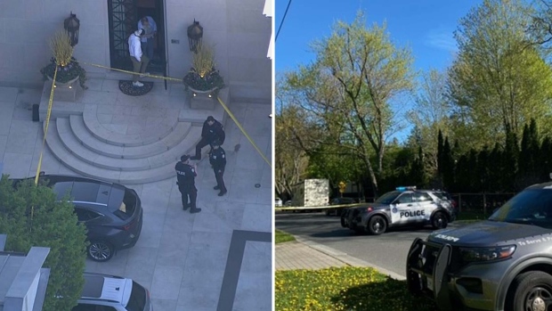 Police are investigating a shooting outside Drake's Bridle Path mansion on May 7, 2024.