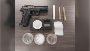 Drugs and an air pistol seized by OPP during traffic stop in Sturgeon Falls. May 4, 2024 (Ontario Provincial Police)