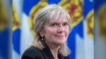 Nova Scotia Auditor General Kim Adair fields questions at a new conference in Halifax on Tuesday, Nov. 8, 2022. THE CANADIAN PRESS/Andrew Vaughan 