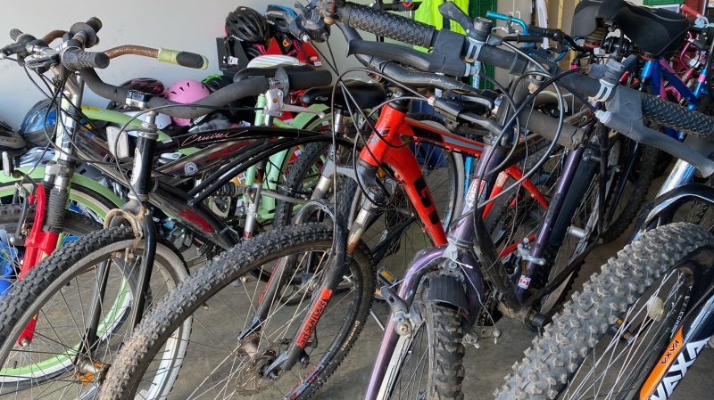 Rows of bikes are pictured. (Source: Derek Haggett/CTV News Atlantic)