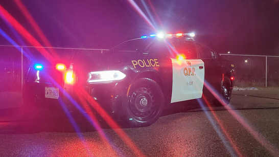  Ontario Provincial Police cruiser at night. (OPP Central Region/Twitter)