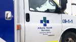 An Alberta Health Services ambulance. (Karyn Mulcahy/CTV News Edmonton)