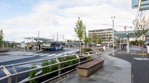 The newly revamped Phibbs Exchange in North Vancouver is seen in this image handed out by TransLink. 