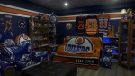 Red Deer man shows off fan cave