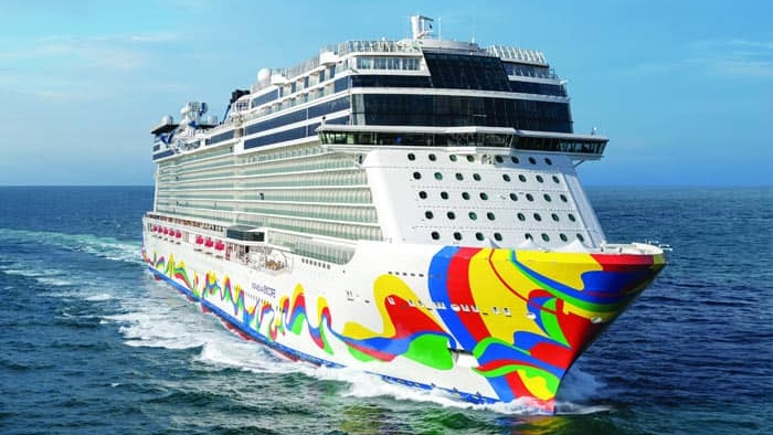 The man joined the ship, the Norwegian Encore, in Seattle on Sunday. The ship set off that day for a weeklong trip with scheduled stops in Alaska ports, including the capital of Juneau, and British Columbia. (Norwegian Cruise Line)
