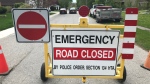 OPP have closed a portion of Sparling Street in Seaforth after a crash. May 8, 2024. (Scott Miller/CTV News London)