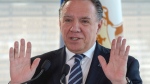 Quebec Premier Francois Legault speaks to the media at a news conference Monday, February 17, 2020 in Montreal. (Ryan Remiorz, The Canadian Press)
