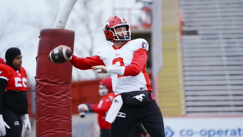 After a year as a broadcaster, quarterback Kyle Vantrease traded in his mic for a helmet and returned to football with the Calgary Stampeders. He's part of the CFL team's 2024 rookie camp.