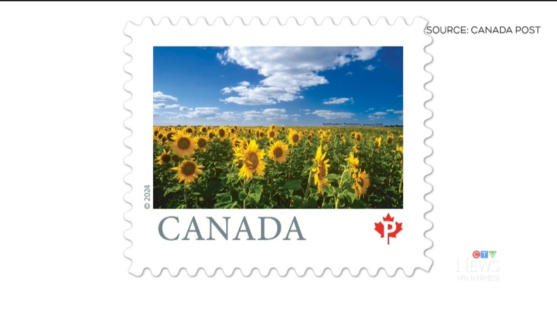 Manitoba picture on Canada Post stamp