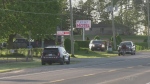 A heavy police presence in Ingersoll on May 8, 2024. (Bryan Bicknell/CTV News London)