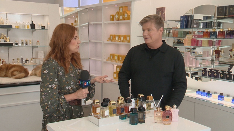 Tim MacPhee of Be Gorgeous Beauty in Halifax is pictured with CTV Atlantic's Crystal Garrett.