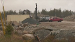 Construction is pictured in Timberlea, N.S.