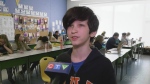 North Bay students take part in kindness project. May 9, 2024 (Eric Taschner/CTV Northern Ontario)
