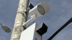 An Automated Speed Enforcement camera in Barrie, Ont. (CTV News/Steve Mansbridge)