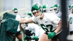 Luke Brubacher at the New York Jets minicamp. (Submitted/Wilfrid Laurier University)