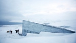 The Svalbard Global Seed Vault is seen in Longyearbyen, Svalbard, Norway, Monday Feb. 25, 2008. (AP Photo/John McConnico, File) 