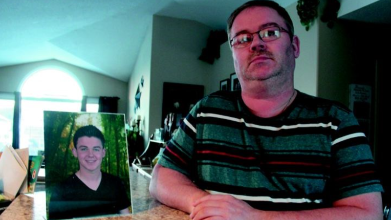 Terry Power was shocked to learn his family is not entitled to pain and suffering costs after his son Logan was killed by an alleged drunk driver. Dawson Creek Mirror photo by Jonny Wakefield.