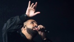 Drake performs in concert as part of the Summer Sixteen Tour at Madison Square Garden on Friday, Aug. 5, 2016, in New York. (Charles Sykes / Invision / AP / The Canadian Press)