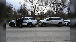 A 57-year-old man from Winnipeg is facing charges after he was driving erratically on the Perimeter Highway, eventually ramming an RCMP vehicle on May 7, 2024.(Manitoba RCMP)