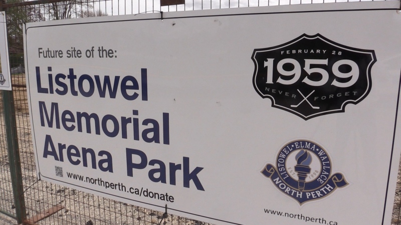 Listowel Memorial Arena Park site seen on May 9, 2024. (Scott Miller/CTV News London)