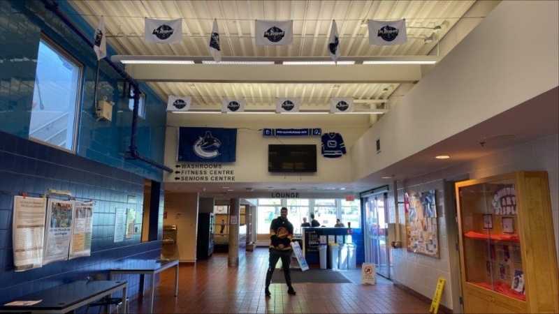 The lobby at Kerrisdale Community Centre, where Canucks games will be shown, is pictured in this photo provided by the City of Vancouver. 