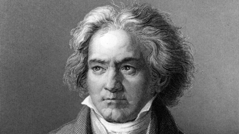 An engraving shows German composer and pianist Ludwig van Beethoven in 1805. (Hulton Archive / Getty Images via CNN Newsource)