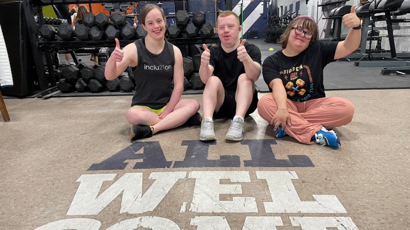 Julia Lane, Adam Fase and Iesha Ellwood are into the semi-finals in an adaptive CrossFit competition. (Michelle Maluske/CTV News Windsor)