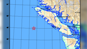 An earthquake was recorded west of Vancouver Island on May 10, 2024. (Earthquakes Canada)