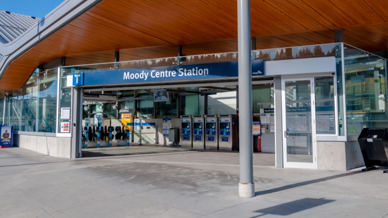 Moody Centre SkyTrain Station is seen in this 2018 photo. (Shutterstock)