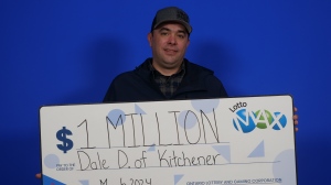 Dale D is now a millionaire. (Submitted/OLG)