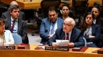 Palestinian Ambassador to the United Nations Riyad Mansour addresses United Nations Security Council at U.N. headquarters, Monday, March 25, 2024. (AP Photo/Craig Ruttle) 