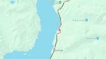Traffic was backed up along the Sea to Sky Highway on Friday, May 10, 2024. (Google Maps)
