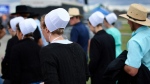 A group of Amish people in Latrobe, Pennsylvania in 2022. Mike Segar/Reuters
