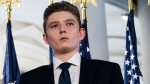 Former U.S. President Donald Trump’s youngest son Barron Trump seen in Washington, D.C., on August 27, 2020 was chosen to serve as a Florida delegate to the Republican National Convention but has since declined. (Evan Vucci / AP / File via CNN Newsource)