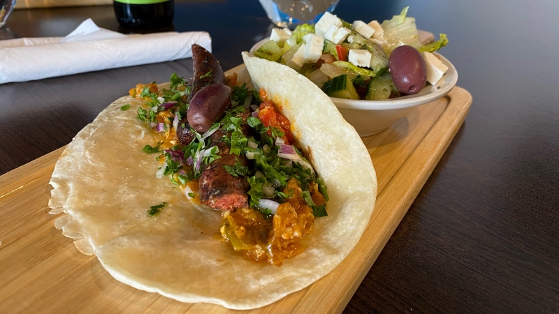 Taco from the blue olive in Dieppe, N.B. (Alana Pickrell/CTV News) 