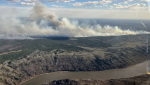 A rapidly growing wildfire grew from 25 hectares to 1,000 hectares between 9 a.m. and 7 p.m. on Friday, May 10, 2024. (Source: The Government of Alberta)