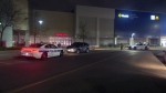 Police are on the scene of a smash-and-grab robbery at Square One in Mississauga on Friday, May 10, 2024.