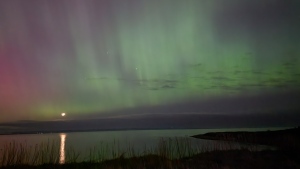 The northern lights are seen in New Victoria, N.S. (Courtesy: Tanya Sheppard)
