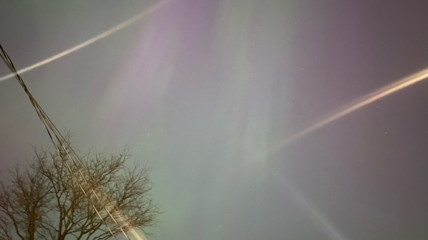 Northern lights in Montreal