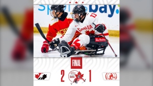 Canada will play for the gold medal after defeating China 2-1 Friday in the World Para Hockey Championship semi-final in Calgary, Alberta. (Photo: X@HockeyCanada)